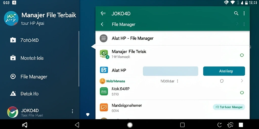 Tampilan antarmuka utama JOKO4D sebagai File Manager yang intuitif.