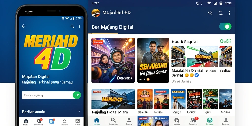 Tangkapan layar utama MERIAH4D menampilkan antarmuka aplikasi Majalah Digital yang menarik.